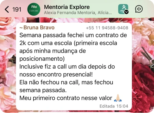 Bruna Bravo - Primeiro contrato de 2k 1